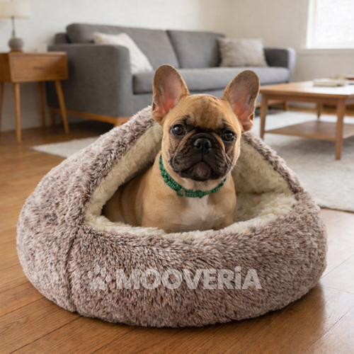 Panier Cocon Anti-Stress Mooveria™ – Coussin Apaisant pour Chien