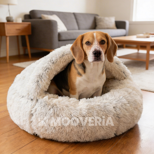 Panier Cocon Anti-Stress Mooveria™ – Coussin Apaisant pour Chien