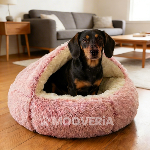 Panier Cocon Anti-Stress Mooveria™ – Coussin Apaisant pour Chien
